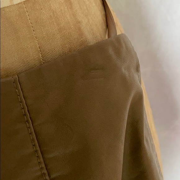 Free People Faux Leather Button Down Skirt SZ 0 - Picture 7 of 9